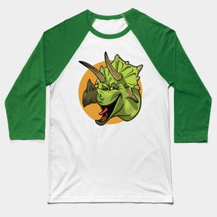 Crazy cute triceratops Baseball T-Shirt